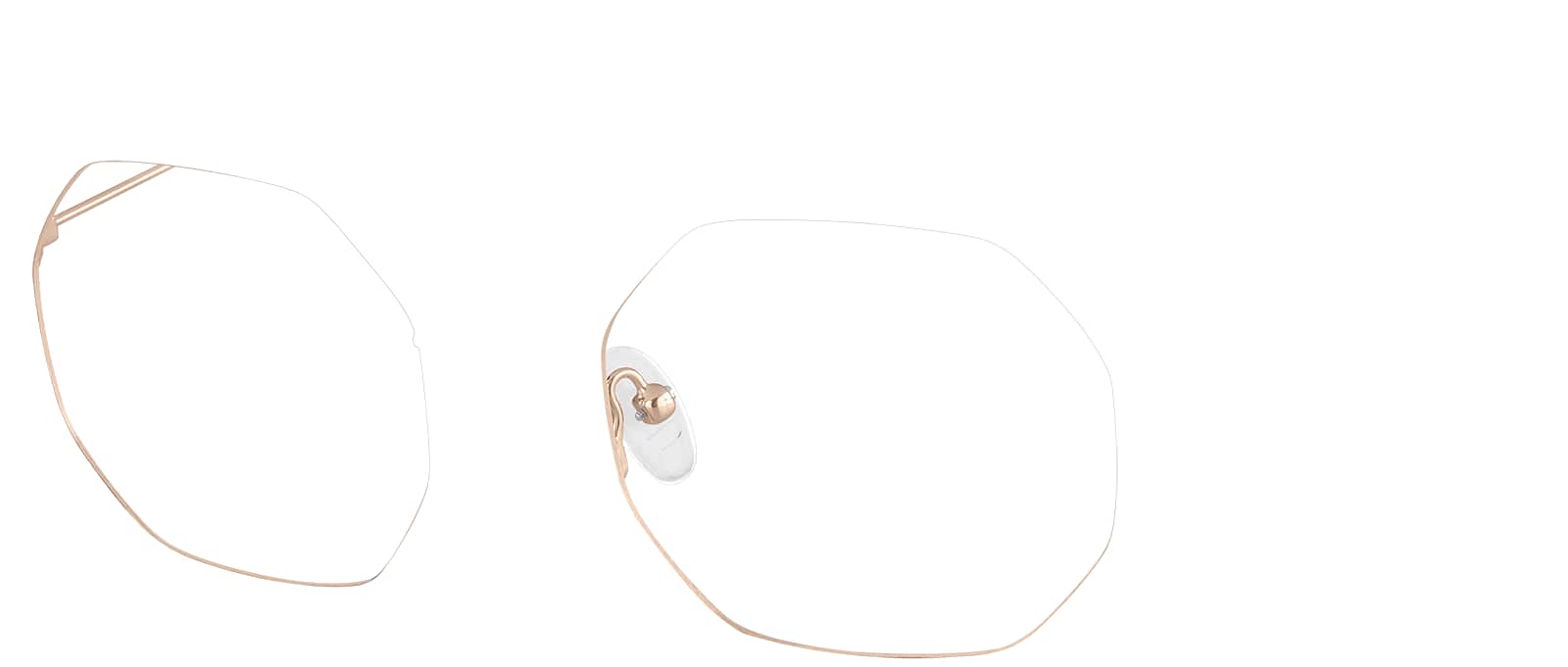 ジェニーページ Peach Square Glasses #7823542 | Zenni Optical