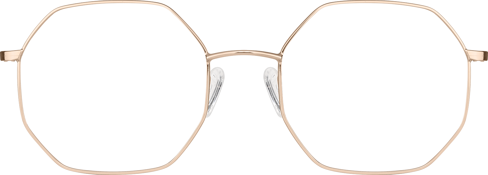 Rose Gold Geometric Glasses #3229514 | Zenni Optical