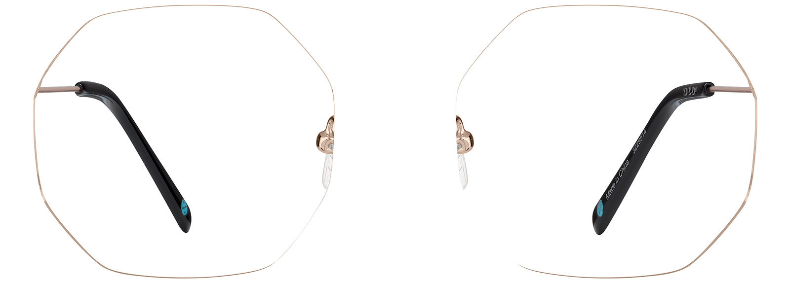 みな Smoke Rectangle Glasses #2032512 | Zenni Optical