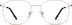 Square Glasses 3229614 in Rose Gold