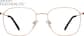 Front view of Square Glasses 3229614 in Rose Gold thumbnail