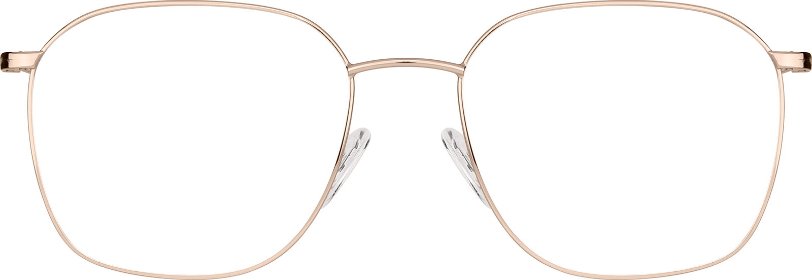 Rose Gold Square Glasses #3229614 | Zenni Optical