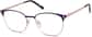 Angle view of Kids' Browline Glasses 3230016 in Blue thumbnail
