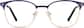 Front view of Kids' Browline Glasses 3230016 in Blue thumbnail