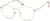 Angle view of Round Glasses 3230219 in Rose Gold thumbnail
