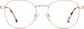 Front view of Round Glasses 3230219 in Rose Gold thumbnail
