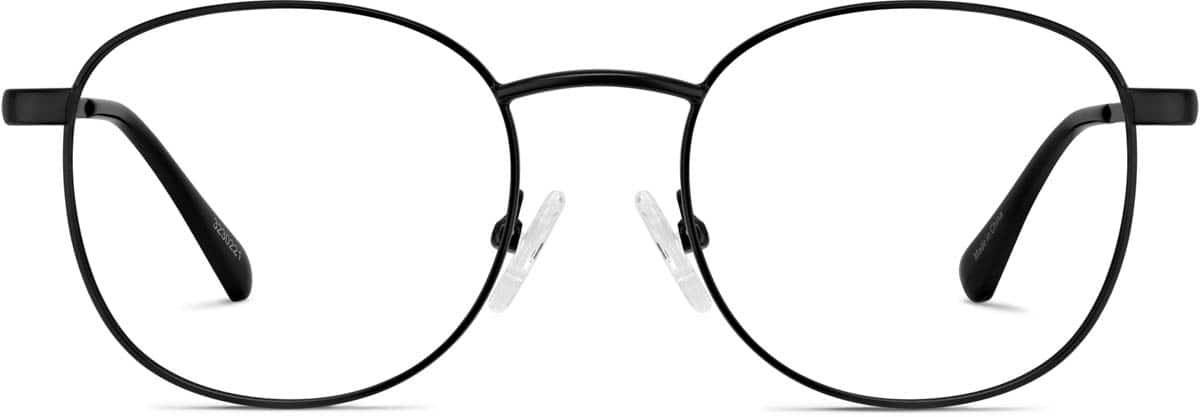 Front view of Round Glasses 3230221 in Black