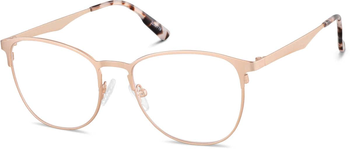 Angle view of Square Glasses 3230719 in Rose Gold