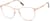 Angle view of Square Glasses 3230719 in Rose Gold thumbnail