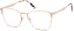 Angle view of Square Glasses 3230719 in Rose Gold thumbnail