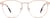 Front view of Square Glasses 3230719 in Rose Gold thumbnail