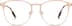 Square Glasses 3230719 in Rose Gold