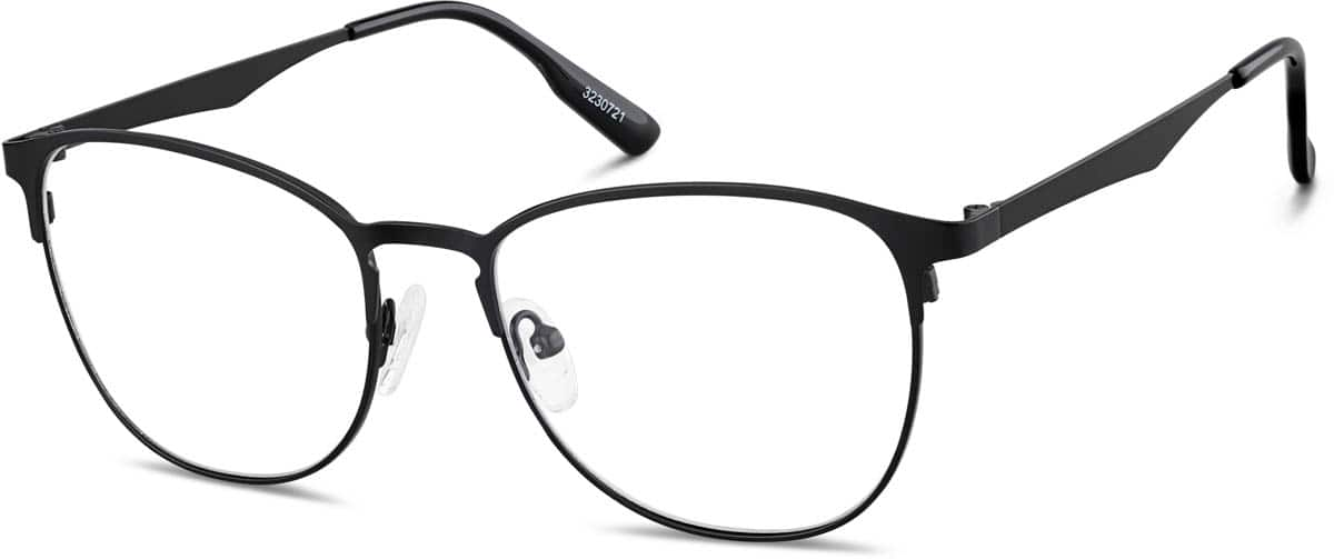 Angle view of Square Glasses 3230721 in Black