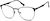 Angle view of Square Glasses 3230721 in Black thumbnail