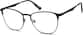 Angle view of Square Glasses 3230721 in Black thumbnail