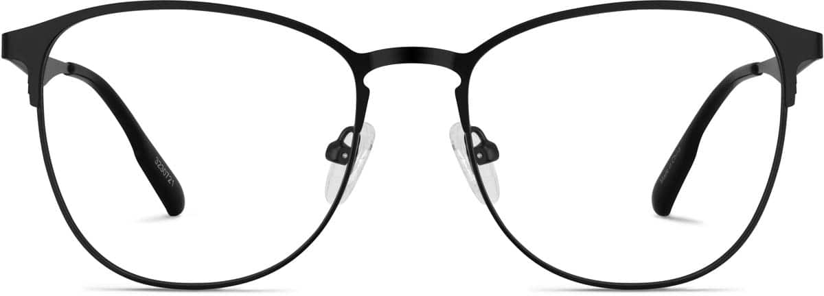 Front view of Square Glasses 3230721 in Black