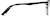 Side view of Square Glasses 3230721 in Black thumbnail