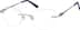 Rimless Glasses 3230911 in Grey