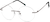 Angle view of Rimless Glasses 3232015 in Brown thumbnail
