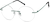 Angle view of Rimless Glasses 3232024 in Green thumbnail