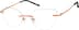 Rimless Glasses 3232142 in Orange