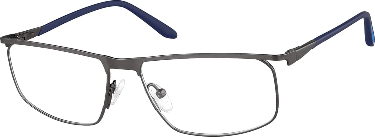 Angle view of Rectangle Glasses 3233212 in Gray