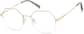 Angle view of Geometric Glasses 3233614 in Gold thumbnail