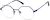 Angle view of Geometric Glasses 3233616 in Blue thumbnail