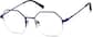 Angle view of Geometric Glasses 3233616 in Blue thumbnail