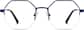 Front view of Geometric Glasses 3233616 in Blue thumbnail