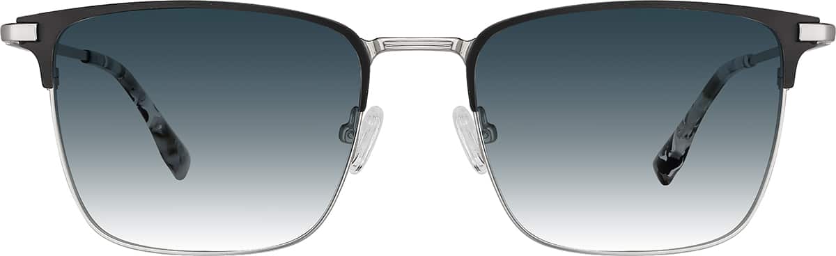 Silver Browline Glasses #3233811 | Zenni Optical