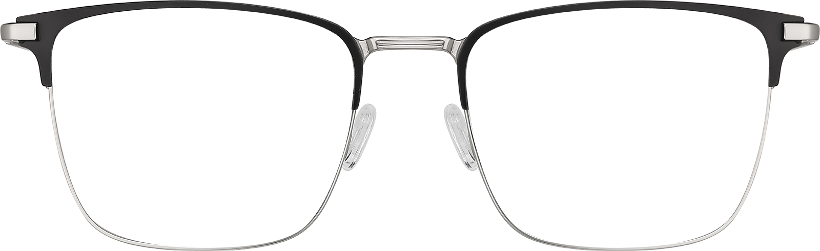 Silver Browline Glasses #3233811 | Zenni Optical Canada