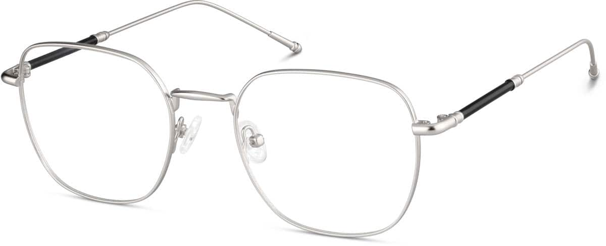 Angle view of Square Glasses 3234011 in Silver