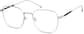 Angle view of Square Glasses 3234011 in Silver thumbnail