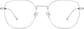 Front view of Square Glasses 3234011 in Silver thumbnail
