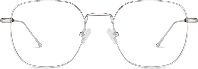 Silver Square Glasses