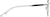 Side view of Square Glasses 3234011 in Silver thumbnail