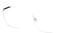 Angle view of Square Glasses 3234011 in Silver thumbnail