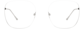 Front view of Square Glasses 3234011 in Silver thumbnail
