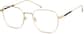 Angle view of Square Glasses 3234014 in Gold thumbnail