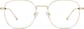 Front view of Square Glasses 3234014 in Gold thumbnail