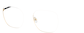 Angle view of Square Glasses 3234014 in Gold thumbnail