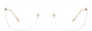 Front view of Square Glasses 3234014 in Gold thumbnail