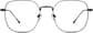 Front view of Square Glasses 3234021 in Black thumbnail