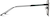Side view of Square Glasses 3234021 in Black thumbnail