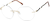 Angle view of Rimless Glasses 3234221 in Gold thumbnail
