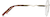 Side view of Rimless Glasses 3234221 in Gold thumbnail