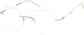 Angle view of Customizable Rimless Glasses 3234230 in White thumbnail