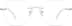 Rimless Glasses 3234230 in White