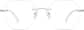 Front view of Customizable Rimless Glasses 3234230 in White thumbnail